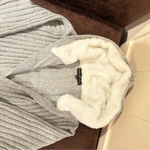 New Almost Famous Gray Hooded Cardigan